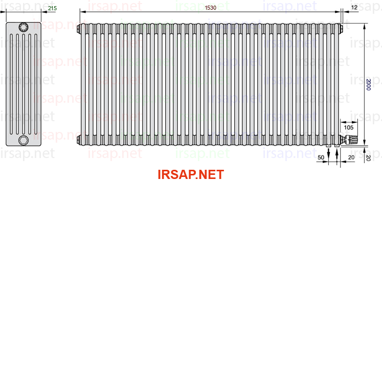 Радиатор IRSAP Tesi 62000/34 T26 CL 01